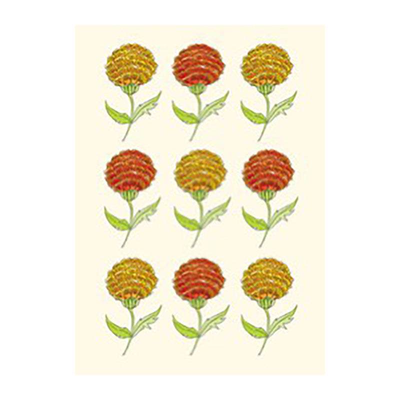 PAGODA KINGDOM Saffron Kids Series Card Marigold Blooms