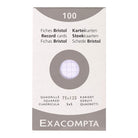 EXACOMPTA Record Cards White Case of 100 75x125mm / Squared