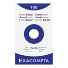 EXACOMPTA Record Cards White Case of 100 75x125mm / Plain