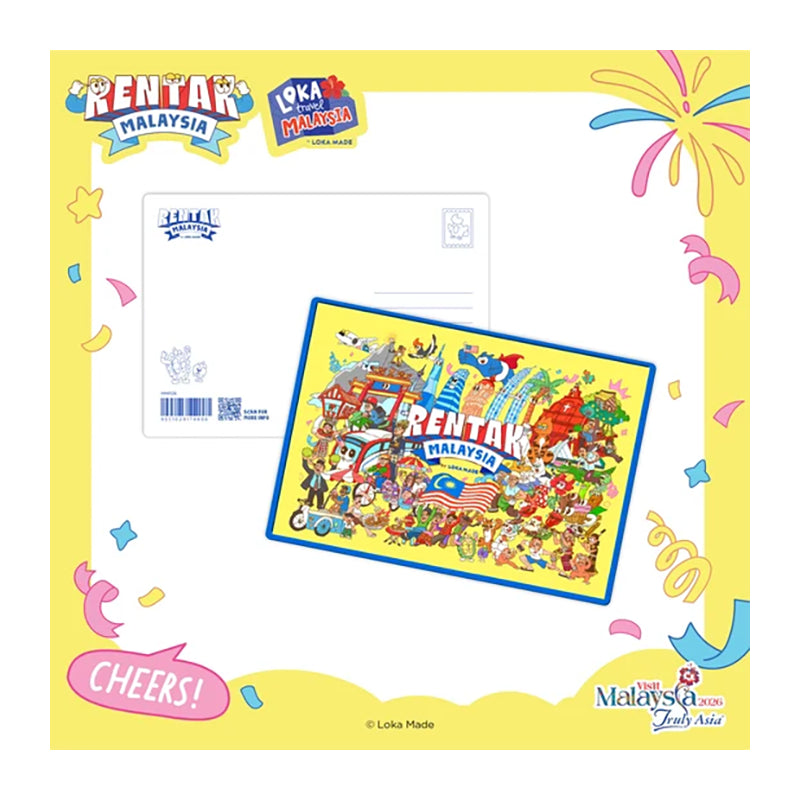 LOKAMADE Metal Postcard MMP08: Rentak Malaysia