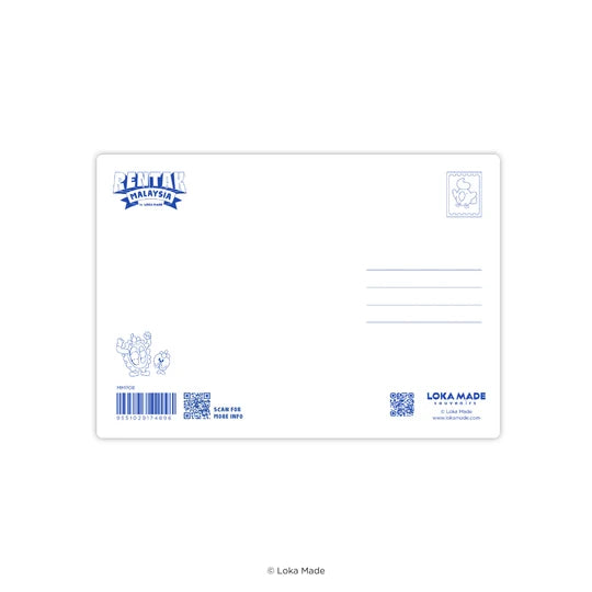 LOKAMADE Metal Postcard MMP08: Rentak Malaysia