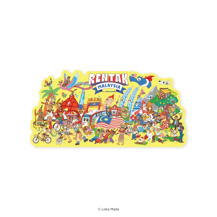 LOKAMADE Shaped Postcard MDP85: Rentak Malaysia