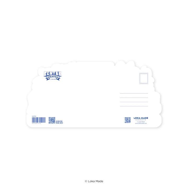 LOKAMADE Shaped Postcard MDP85: Rentak Malaysia