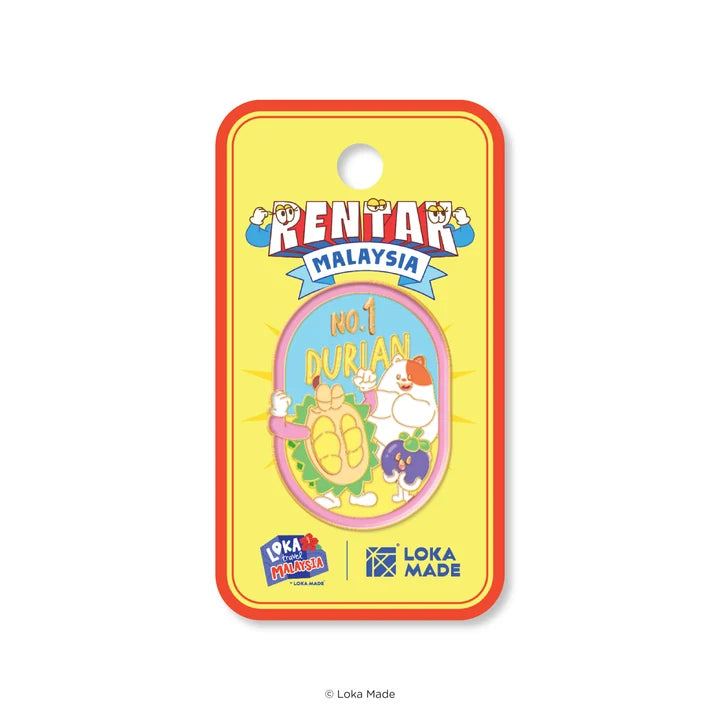 LOKAMADE Rentak Malaysia Enamel Pin ENA-RM-01: Durian