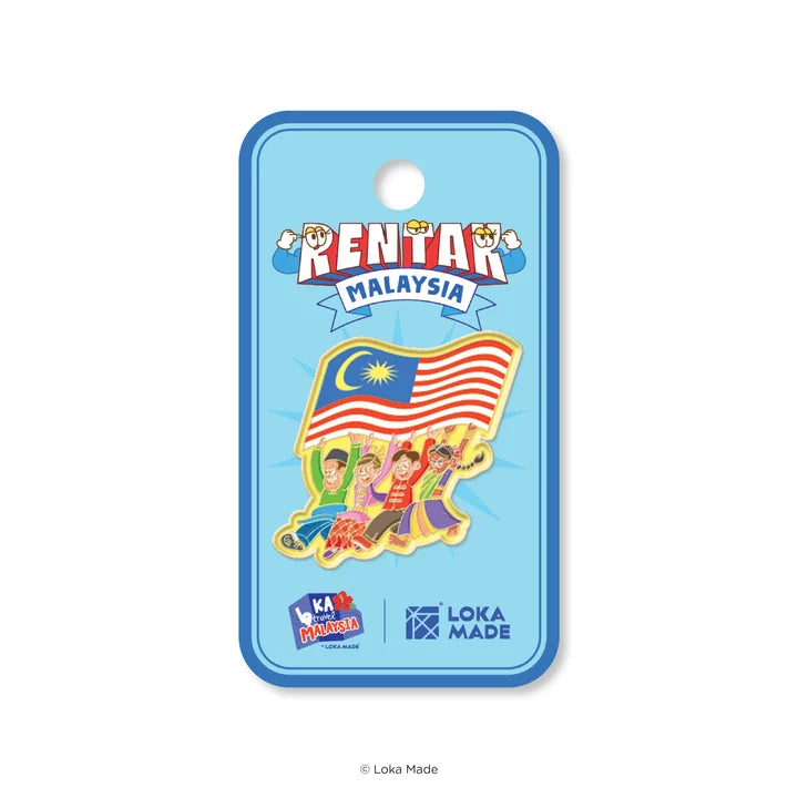 LOKAMADE Rentak Malaysia Enamel Pin ENA-RM-02: Jalur Gemilang