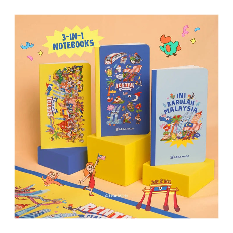 LOKAMADE Notebook Bundle 3in1 NB608 : Rentak Malaysia