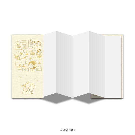 LOKAMADE Bookshop Adventures Stamp Book NB-SB03: Golden White