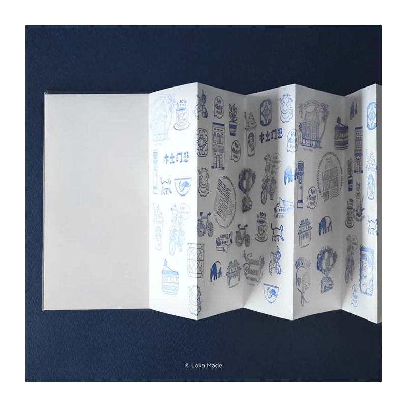 LOKAMADE Bookshop Adventures Stamp Book NB-SB03: Golden White