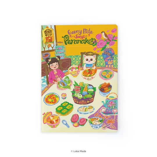 LOKAMADE Doodle Land Notebok NB-DL-407: Every Bite Says Peranakan