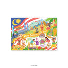 LOKAMADE Doodle Land Postcard MCP-DL-009: Where Cultures Spilled Over