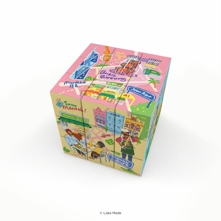 LOKAMADE Doodle Land Magic Cube MCU-DL-004: Jalan-Jalan Kuala Lumpur