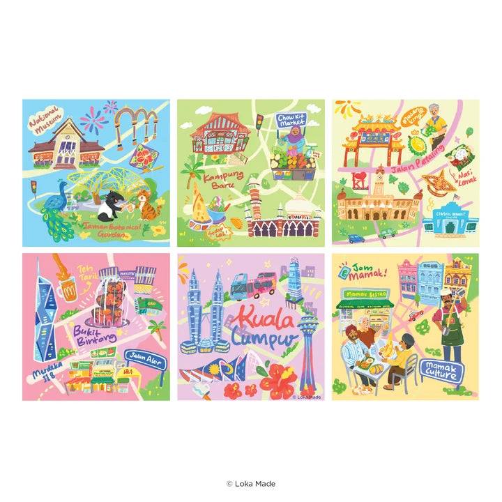 LOKAMADE Doodle Land Magic Cube MCU-DL-004: Jalan-Jalan Kuala Lumpur