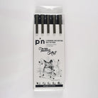 UNI pin Fine Line Set of 5 Lettering