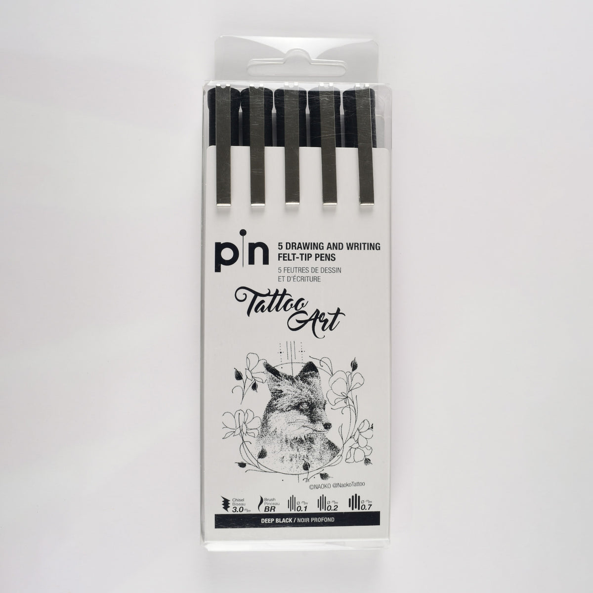 UNI pin Fine Line Set of 5 Lettering