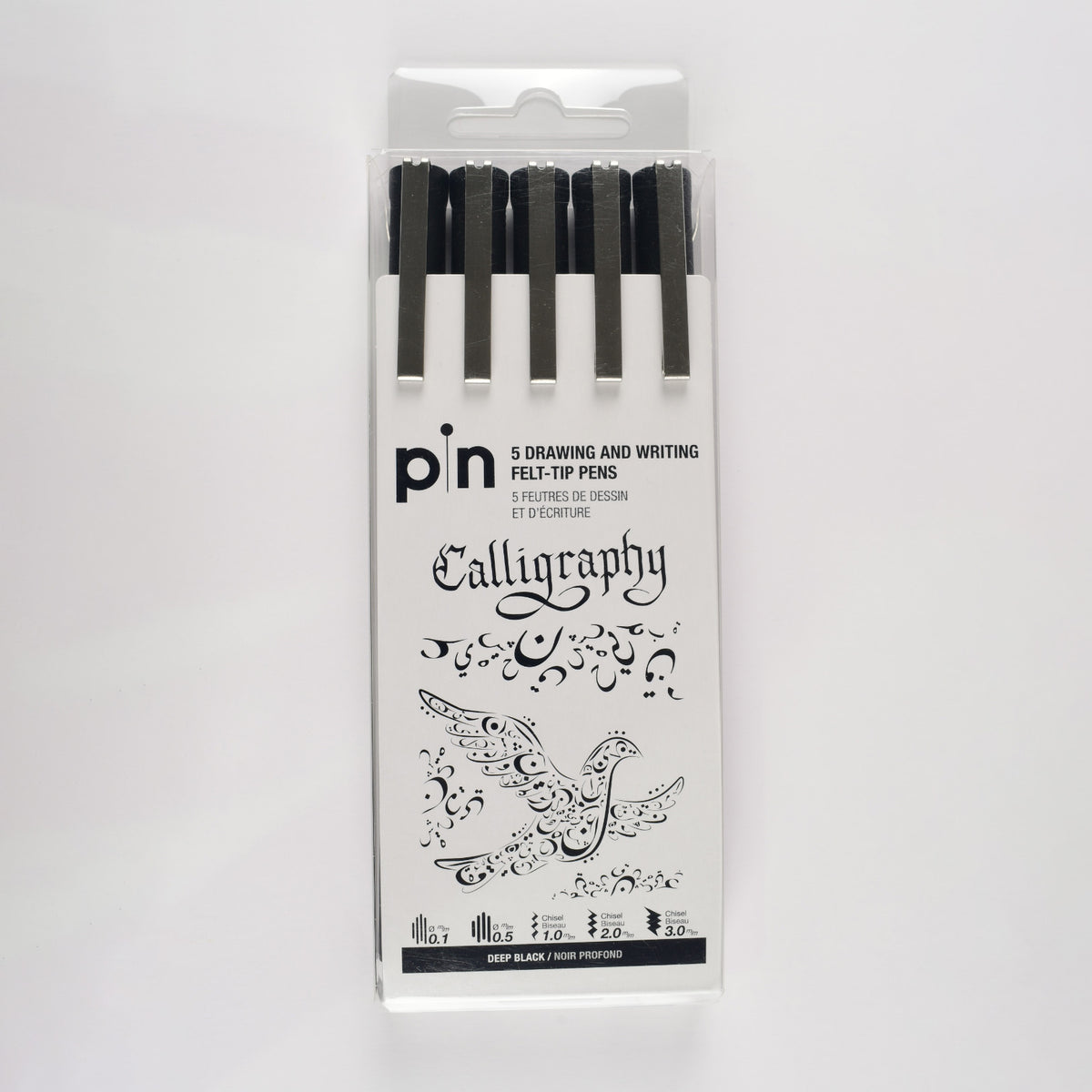 UNI pin Fine Line Set of 5 Calligraphy