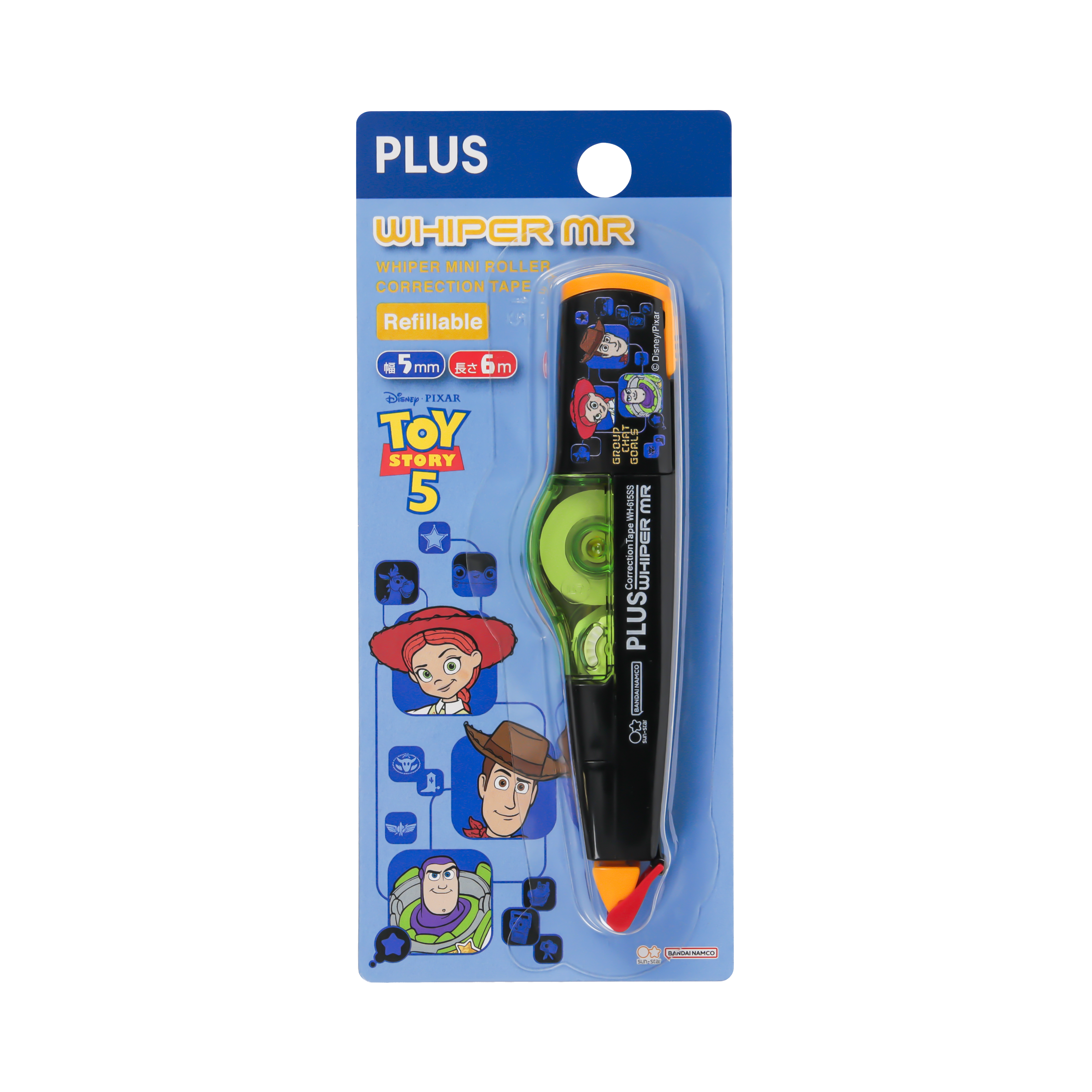PLUS MR Correction Tape x Toy Story 5mmx6M Black