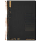 MARUMAN Spiral Note Basic 6.5mm Ruled 150s B5 / 80 Sheets / Black