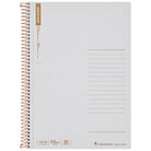 MARUMAN Spiral Note Basic 6.5mm Ruled 150s A5 / 80 Sheets / Grey