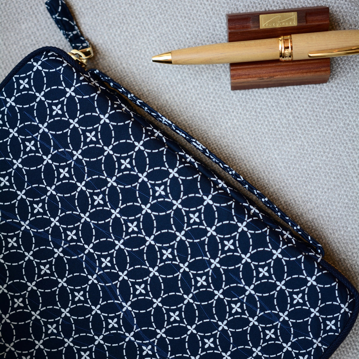 KYOKU HAKU Zippered Pen Case 10 Slots Memories