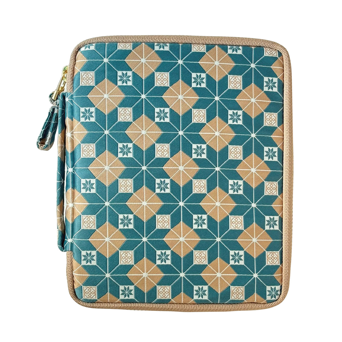 KYOKU HAKU Zippered Pen Case 10 Slots Siraya Khaki