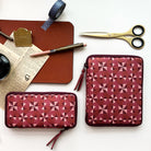 KYOKU HAKU Zippered Pen Case 5 Slots Archeology Red