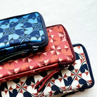 KYOKU HAKU Zippered Pen Case 3 Slots Archeology Red