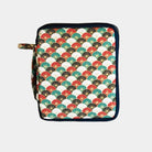 KYOKU HAKU Zippered Pen Case 10 Slots Seigaiha Red