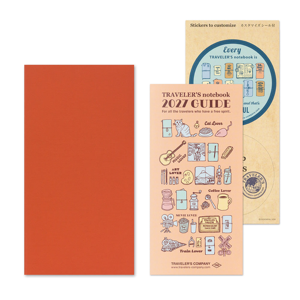 [Pre-Order] TRAVELERS Notebook 2027 Regular Monthly Refill