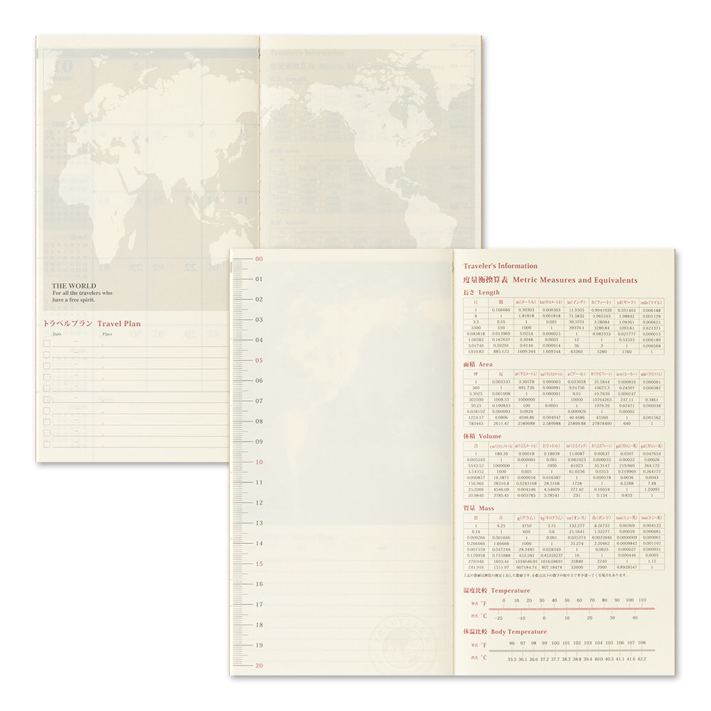 [Pre-Order] TRAVELERS Notebook 2027 Regular Monthly Refill