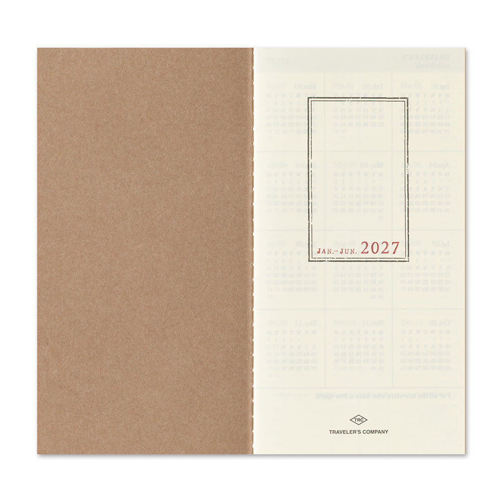 [Pre-Order] TRAVELERS Notebook 2027 Regular Weekly+Memo Refill