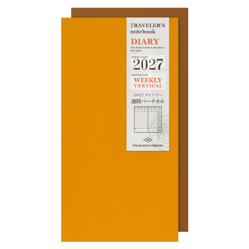 [Pre-Order] TRAVELERS Notebook 2027 Regular Weekly Vertical Refill