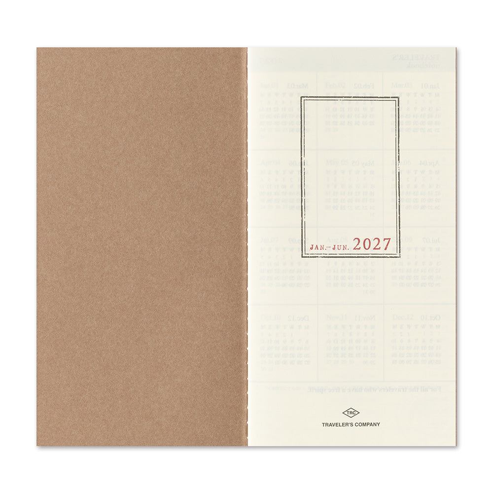 [Pre-Order] TRAVELERS Notebook 2027 Regular Weekly Vertical Refill