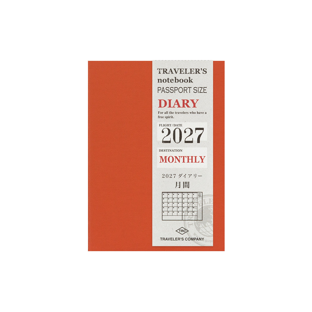 [Pre-Order] TRAVELERS Notebook 2027 Passport Monthly Refill