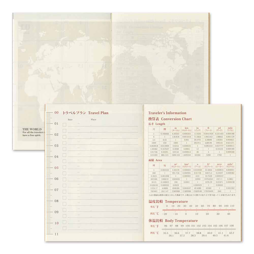 [Pre-Order] TRAVELERS Notebook 2027 Passport Monthly Refill
