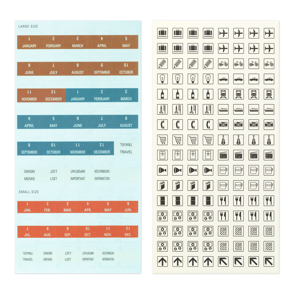 [Pre-Order] TRAVELERS Notebook 2027 Customized Sticker Set for Diary