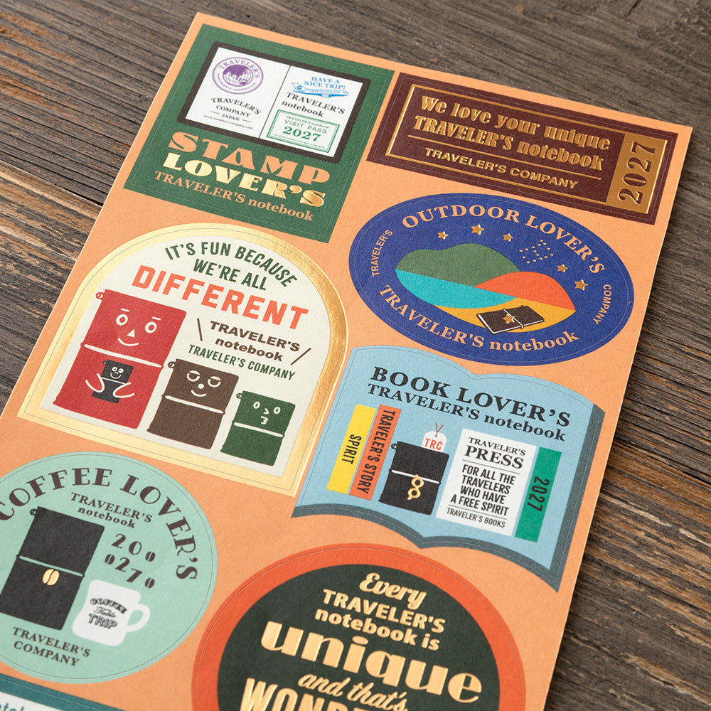 [Pre-Order] TRAVELERS Notebook 2027 Customized Sticker Set for Diary