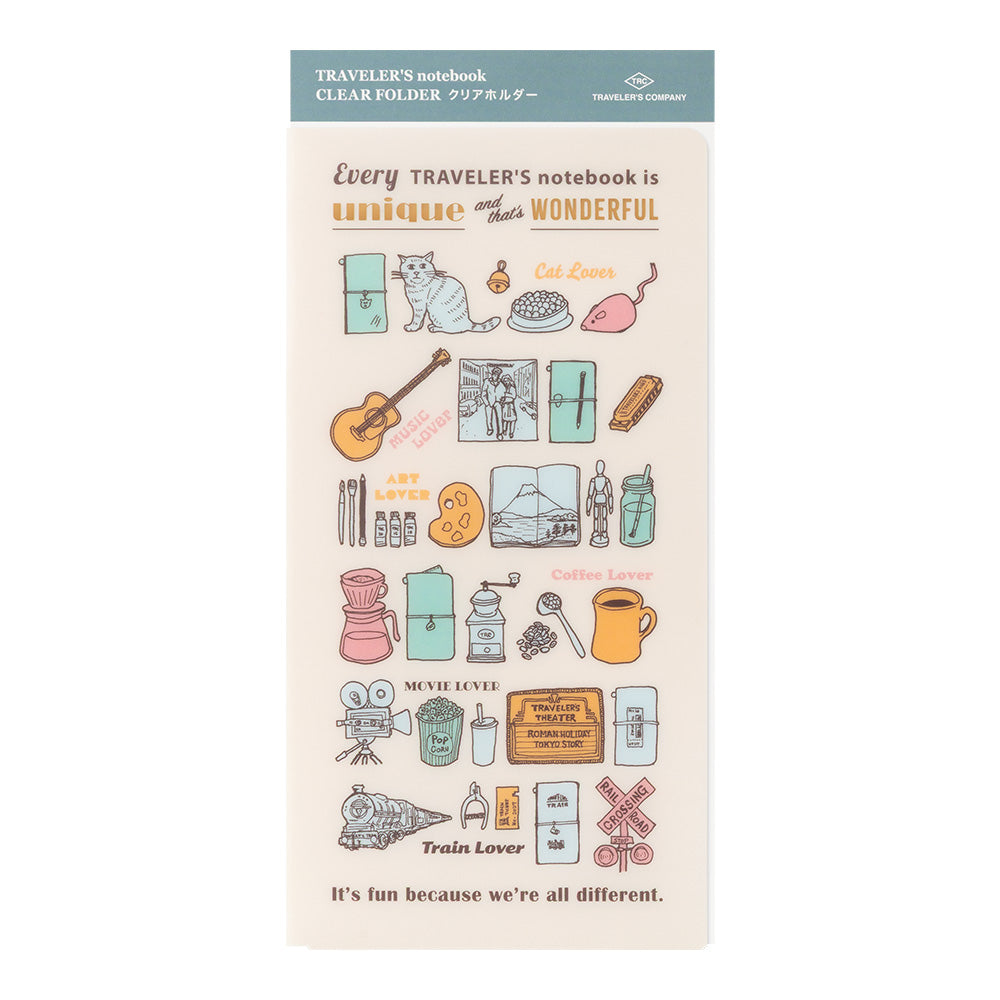 [Pre-Order] TRAVELERS Notebook 2027 Regular Clear Folder