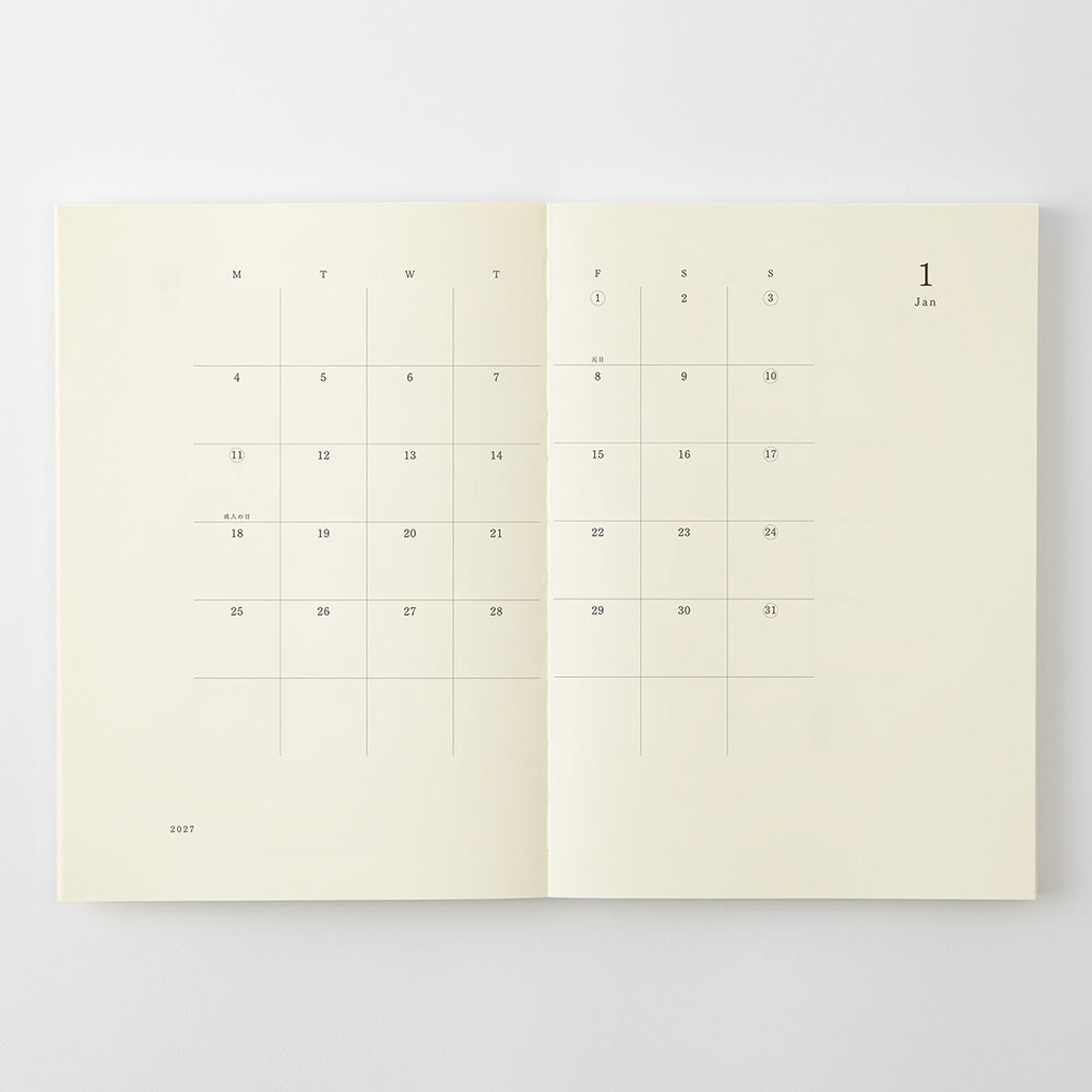 [Pre-Order] MIDORI MD 2027 Notebook Diary A5