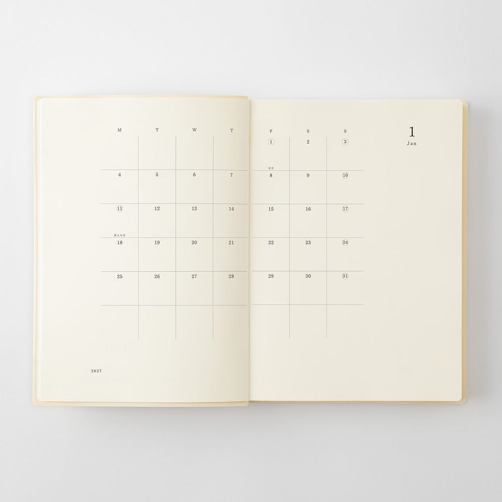 [Pre-Order] MIDORI MD 2027 Notebook Diary A5 1 Day 1 Page