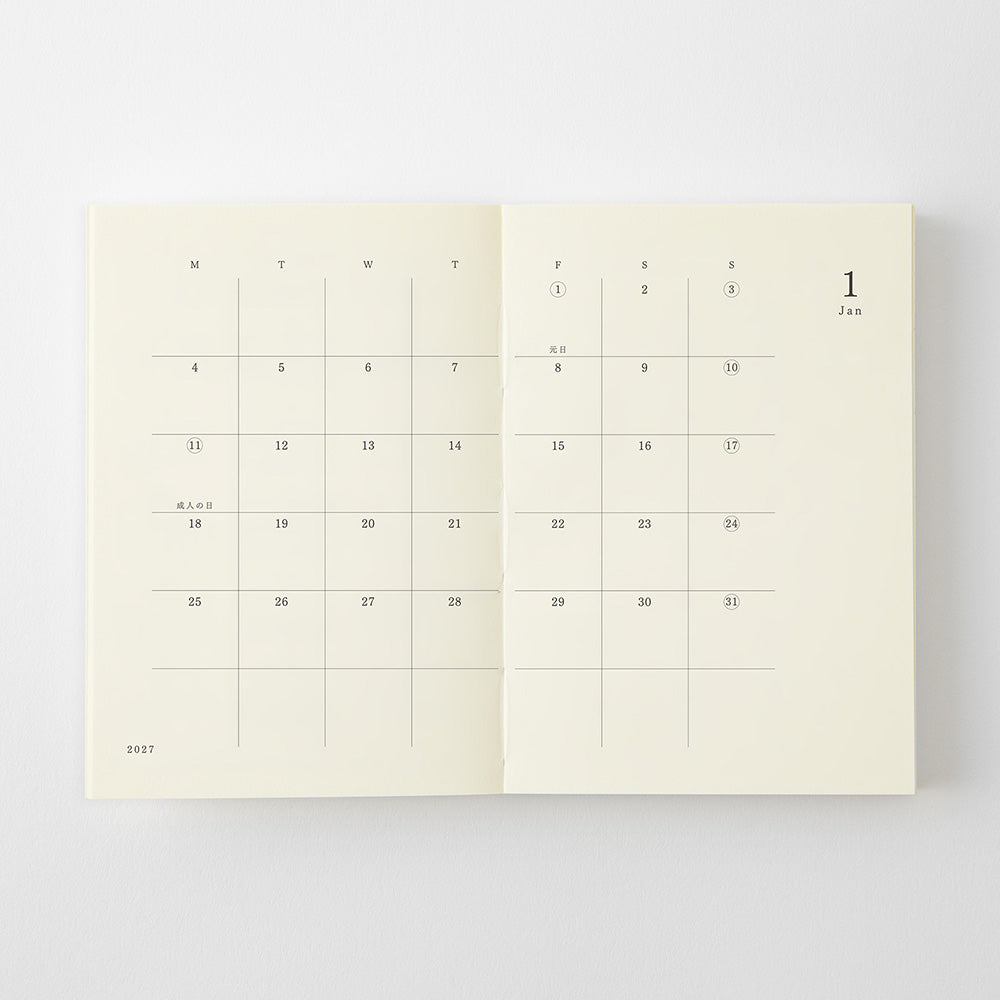 [Pre-Order] MIDORI MD 2027 Notebook Diary A7
