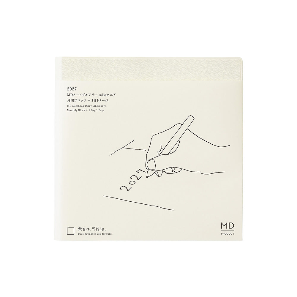 [Pre-Order] MIDORI MD 2027 Notebook Diary A5 Square 1 Day 1 Page