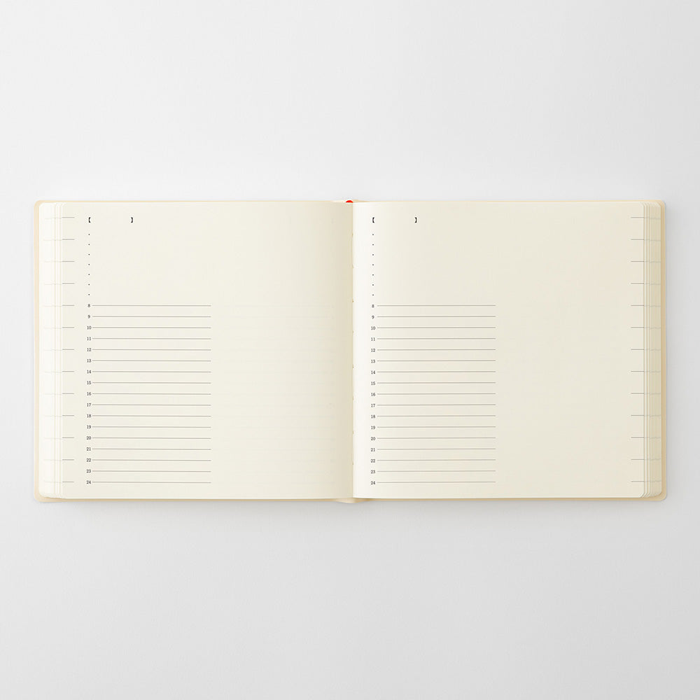 [Pre-Order] MIDORI MD 2027 Notebook Diary A5 Square 1 Day 1 Page