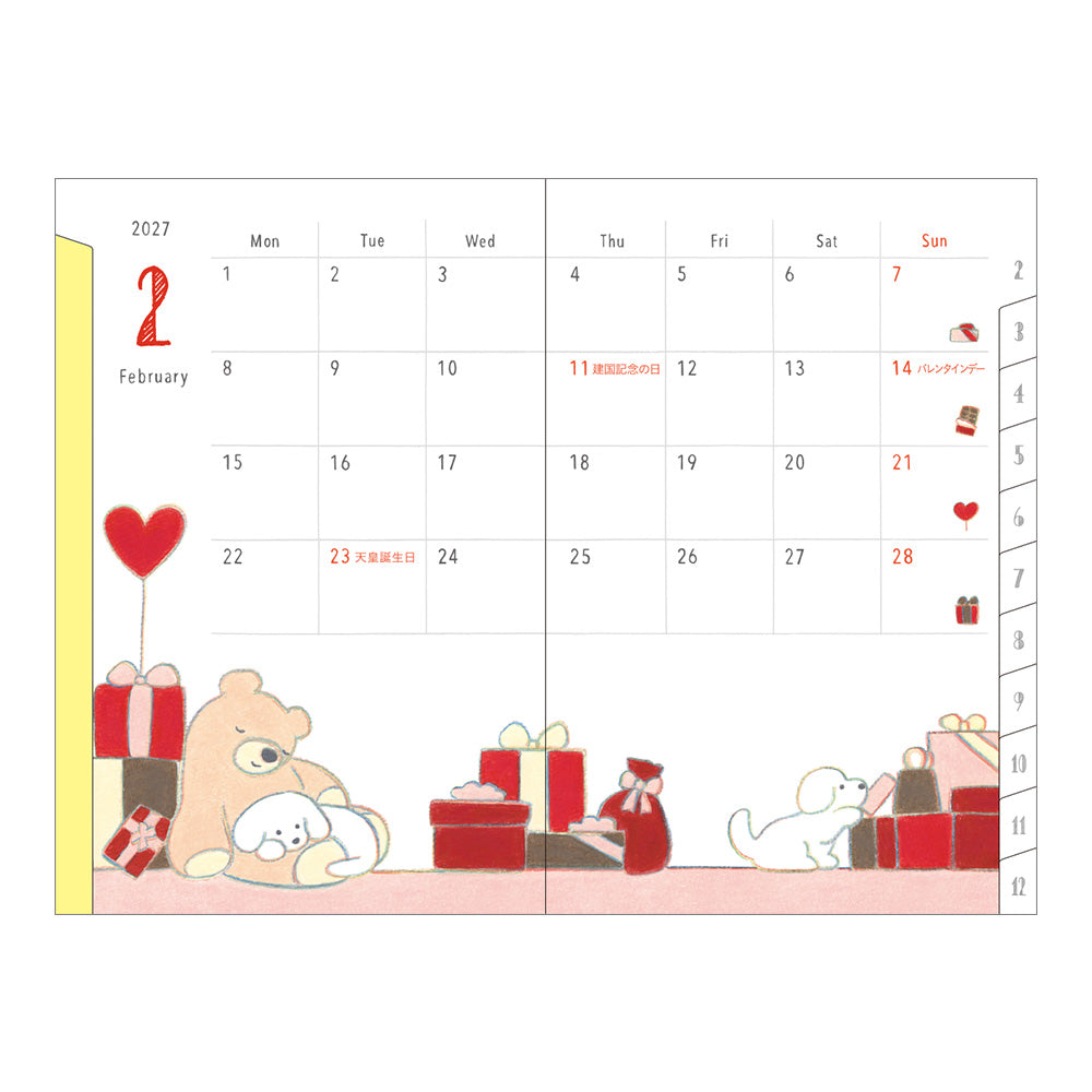 [Pre-Order] MIDORI 2027 Pocket Diary Mini Dog