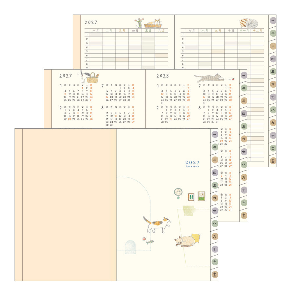 [Pre-Order] MIDORI 2027 Pocket Diary Mini Cat