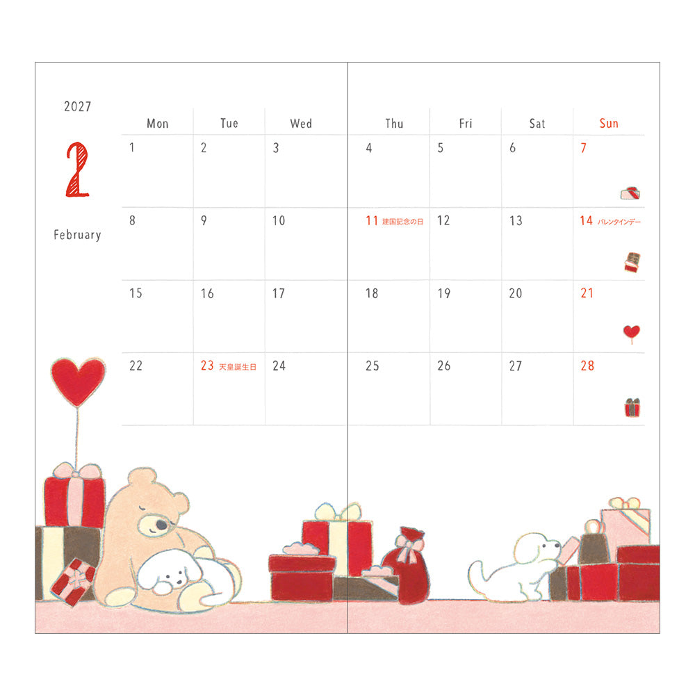 [Pre-Order] MIDORI 2027 Pocket Diary Slim Dog