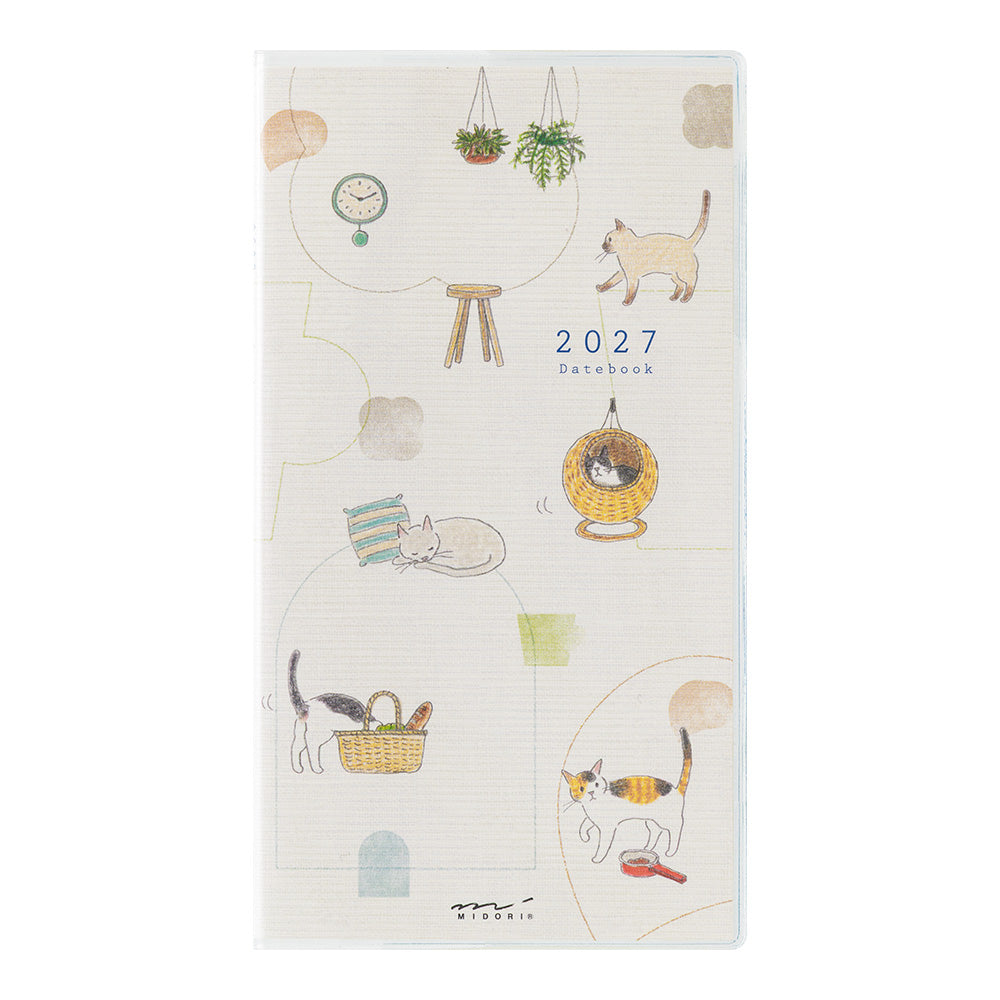 [Pre-Order] MIDORI 2027 Pocket Diary Slim Cat