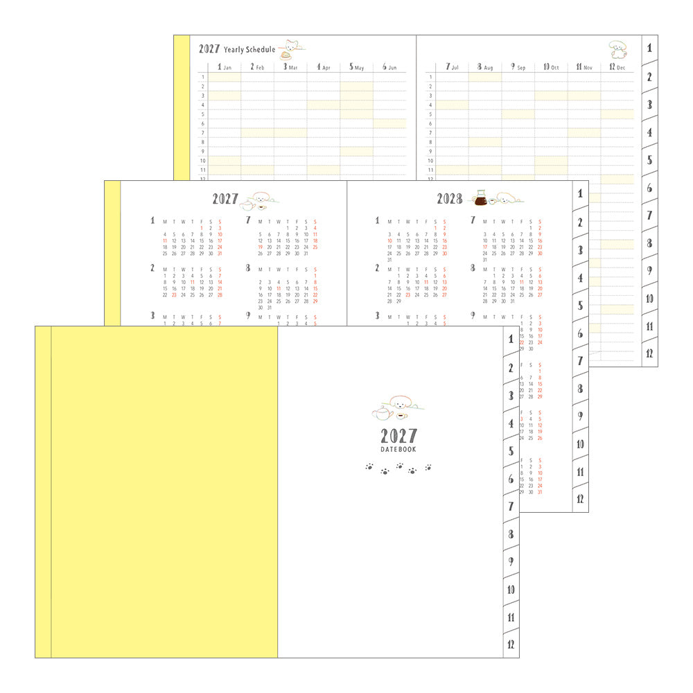 [Pre-Order] MIDORI 2027 Pocket Diary A6 Dog