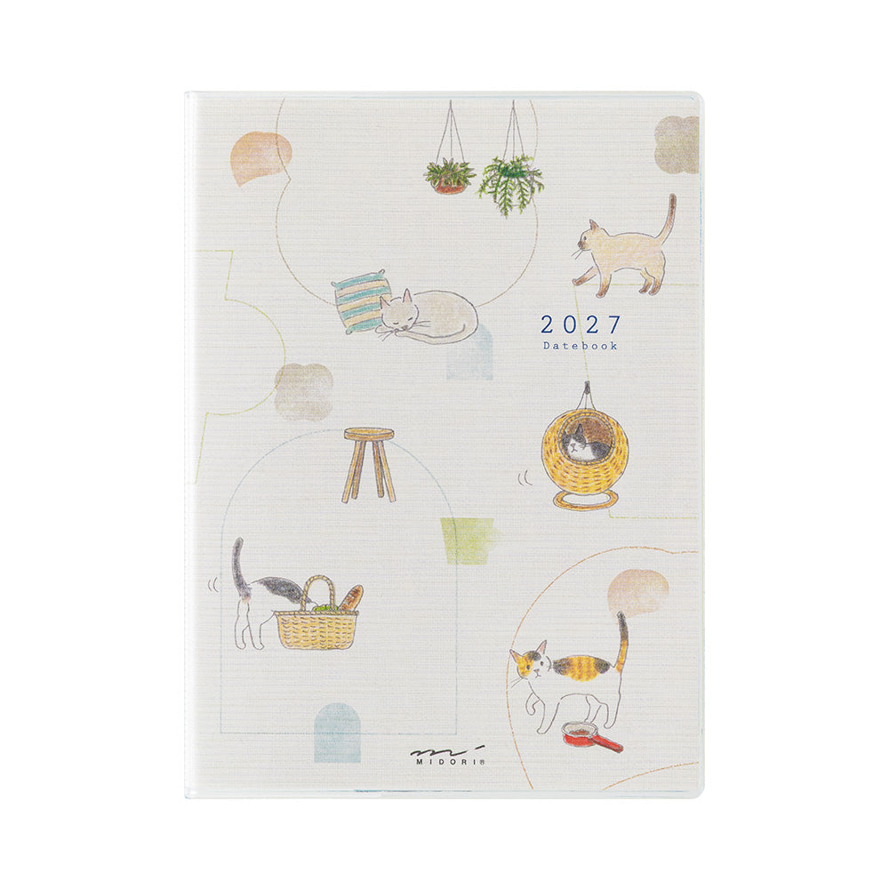 [Pre-Order] MIDORI 2027 Pocket Diary A6 Cat