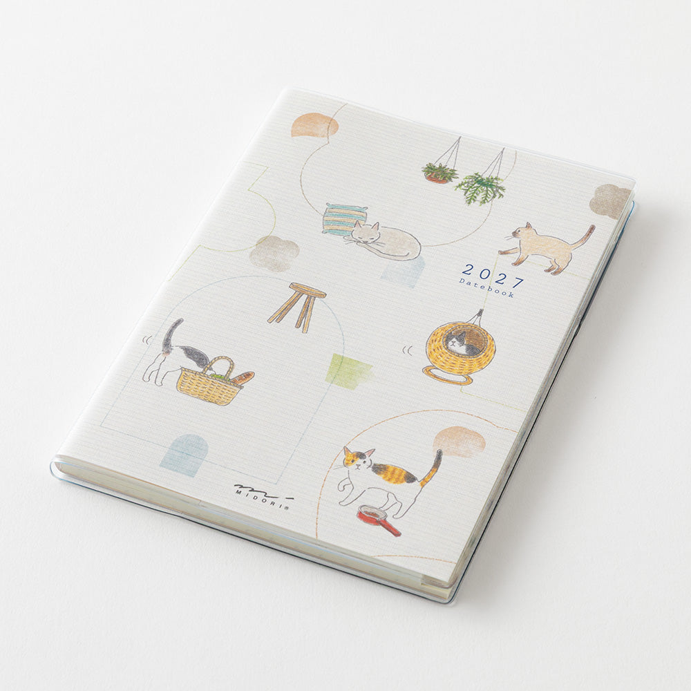 [Pre-Order] MIDORI 2027 Pocket Diary A6 Cat