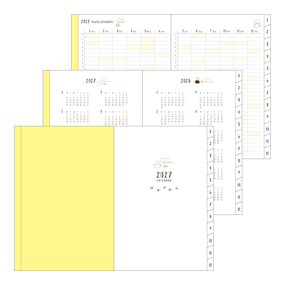 [Pre-Order] MIDORI 2027 Pocket Diary B6 Dog